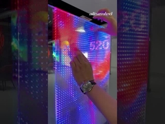 Ultra glatte 3840Hz Daten-Erneuerungsrate Transparente Led-Panels / Glas-Led-Bildschirme für dynamische Visuals