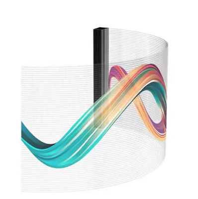 90% Transparenz Vollfarb-LED-Bildschirme 3840hz Transparente LED-Wandanzeige