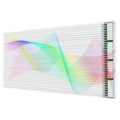 Durchsichtige 90% flexible LED-Bildschirme mit 3840 Hz Erfrischungsrate für Glasinstallationen