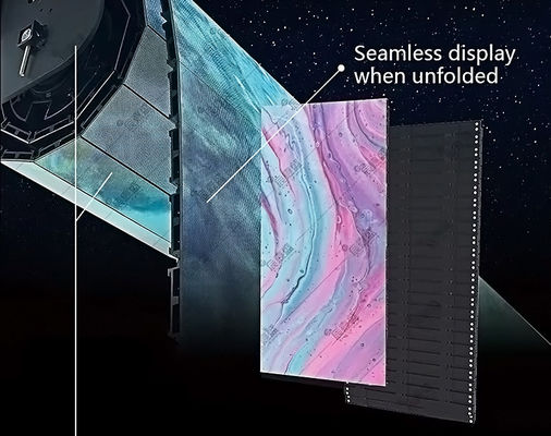 Flexibles LED Roll-Up Display P1.5, platzsparendes Design für Konferenzräume und Meetingräume